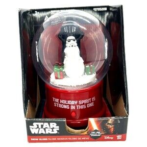 NEW w BOX Star Wars Darth Vader Christmas Snow Globe Holiday Storm Trooper COOL